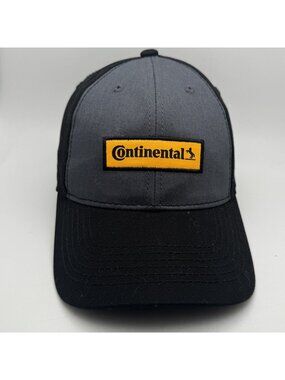 Continental Tires Logo Hat Cap Snapback Black Gray Adjustable Rymaco Caps